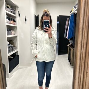 White Utility Quilted Jacket